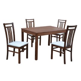 Stôl BERGAMO PEVNÝ 1ks + Stolička GABON 4ks