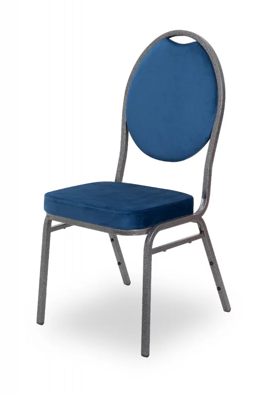 Banketová stolička Herman velúr modrá