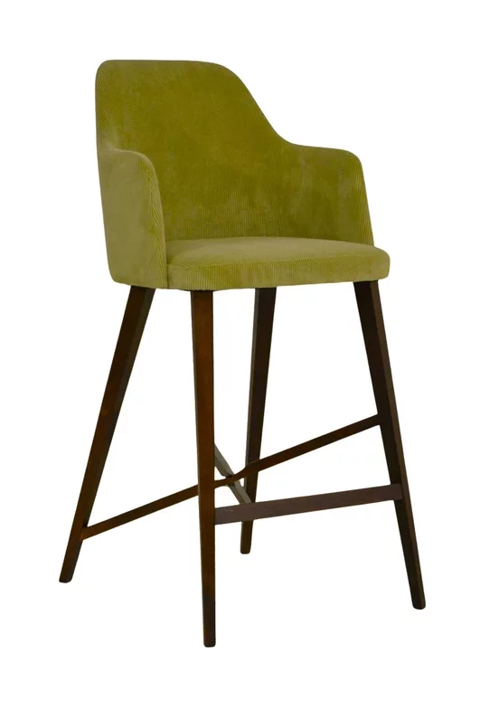 Drevená barová stolička D 1302/1 - čalúnená
