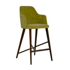 Drevená barová stolička D 1302/1 - čalúnená