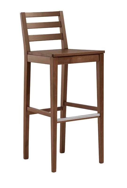 Drevená barová stolička NS ONDINA 412 - drevený sedák