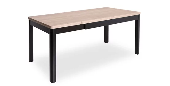 Jedálenský stôl rozkladací lamino KETTY - oblé rohy