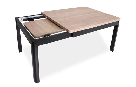 Jedálenský stôl rozkladací lamino KETTY - oblé rohy