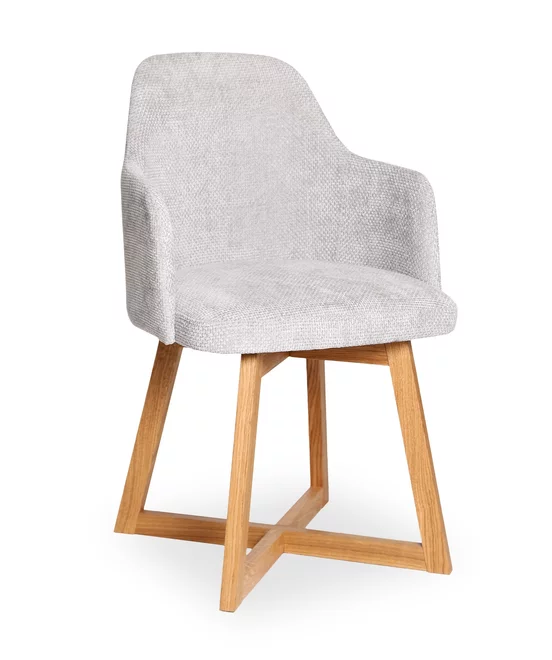 Masívna dubová stolička MONIKA DUB X - nohy v tvare x Masívna dubová stolička MONIKA DUB X - nohy v tvare x