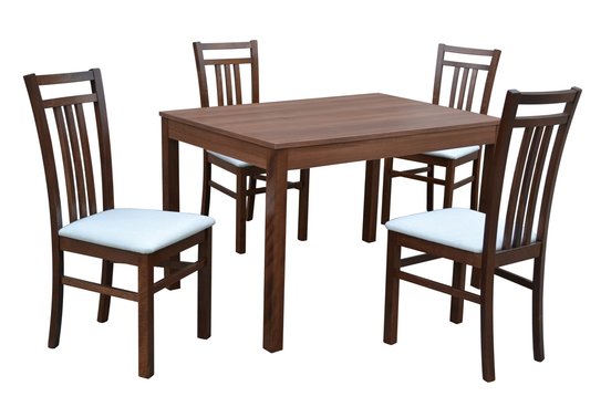 Stôl BERGAMO PEVNÝ 1ks + Stolička GABON 4ks