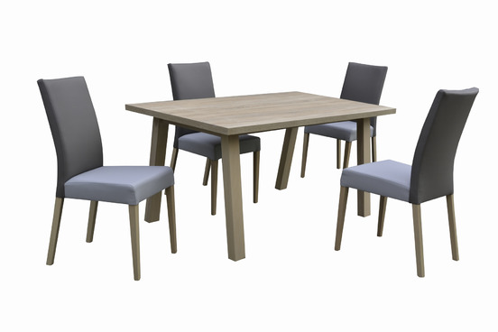 Stôl GRADO PEVNÝ 1ks + Stolička VIENA 4ks
