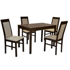 Stôl JUMBO PEVNÝ 1ks + Stolička D1045/1 4ks