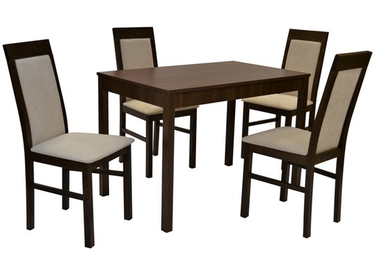 Stôl JUMBO PEVNÝ 1ks + Stolička D1045/1 4ks