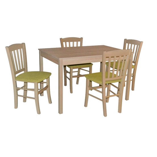Stôl JUMBO PEVNÝ 1ks + Stolička D145 4ks