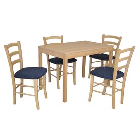 Stôl JUMBO ROZŤAHOVACÍ 1ks + Stolička D141 4ks