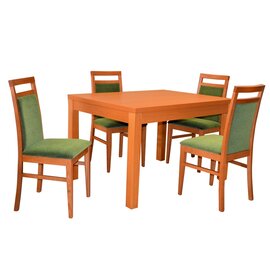 Stôl KETTY ROZŤAHOVACÍ 1ks + Stolička ELTON 4ks