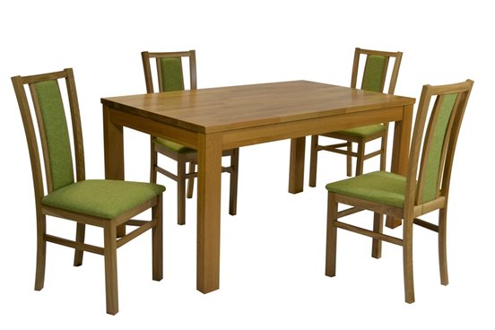 Stôl SERENA DUB1 1ks + Stolička D400 DUB 4ks