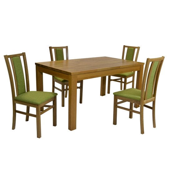 Stôl SERENA DUB1 1ks + Stolička D400 DUB 4ks