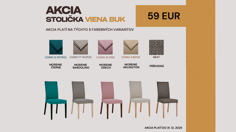 Stolička Viena Buk v akcii