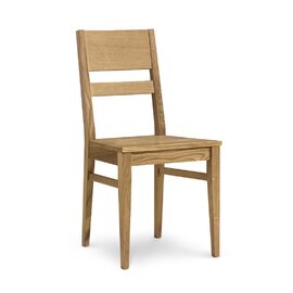Stolička z dubového dreva NS DAMA/L DUB- drevený sedák